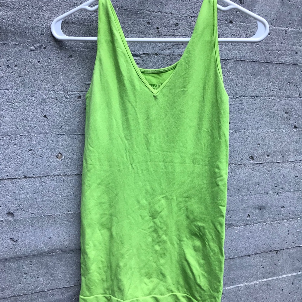 Tees by Tina lime green tank top